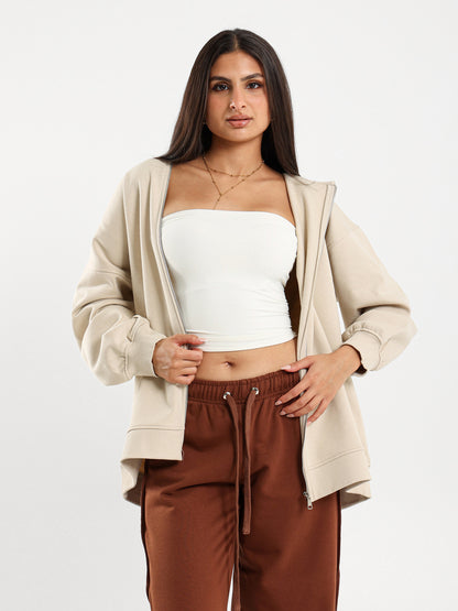 Oversized Zip-Up Hoodie