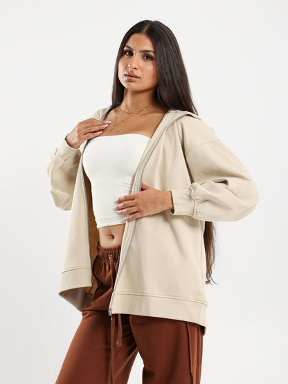 Oversized Zip-Up Hoodie