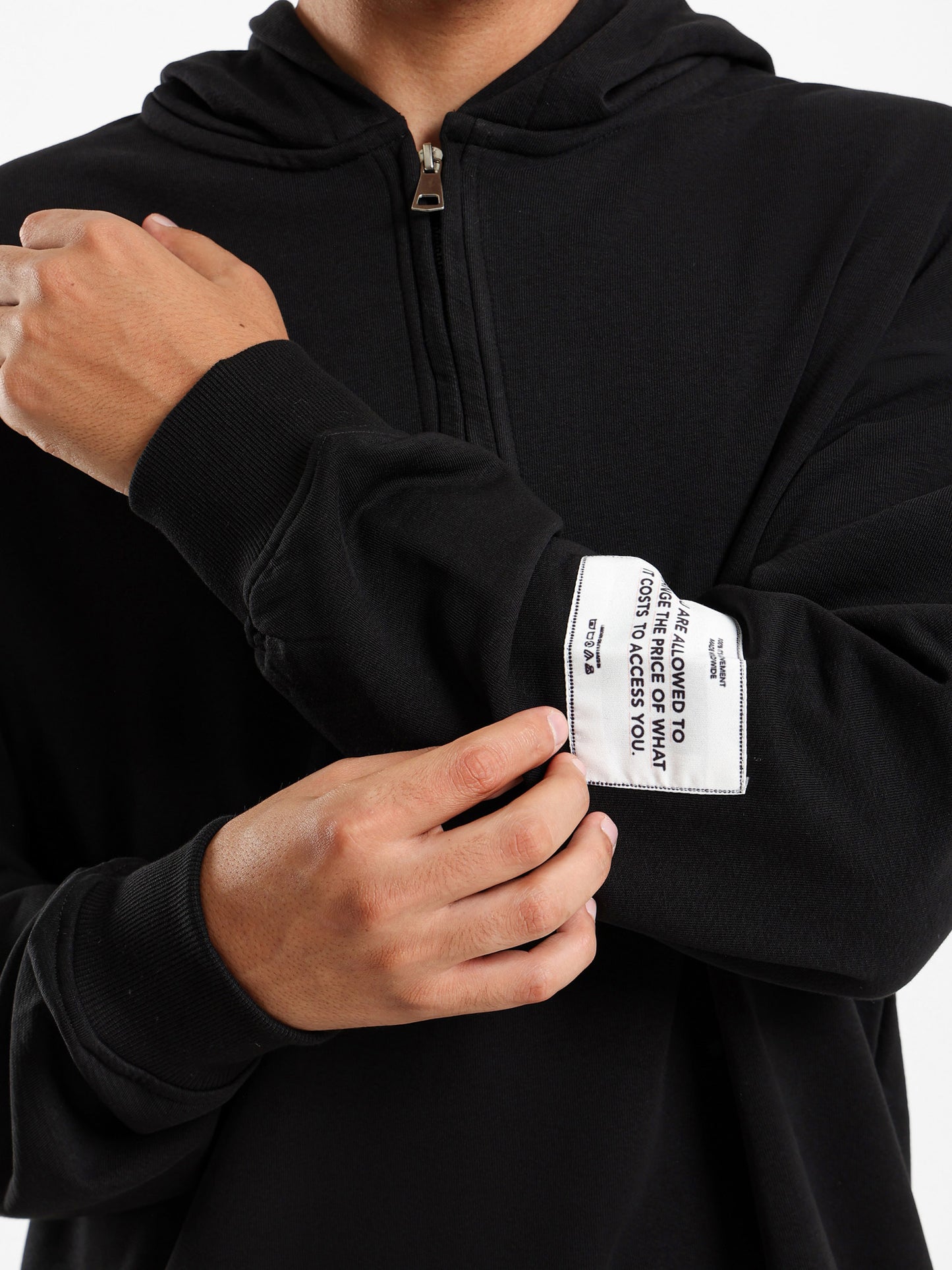 Melton Hoodie with Metal Snaps