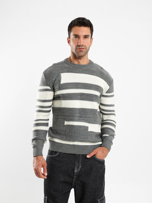 Round Neck Lined Sweater