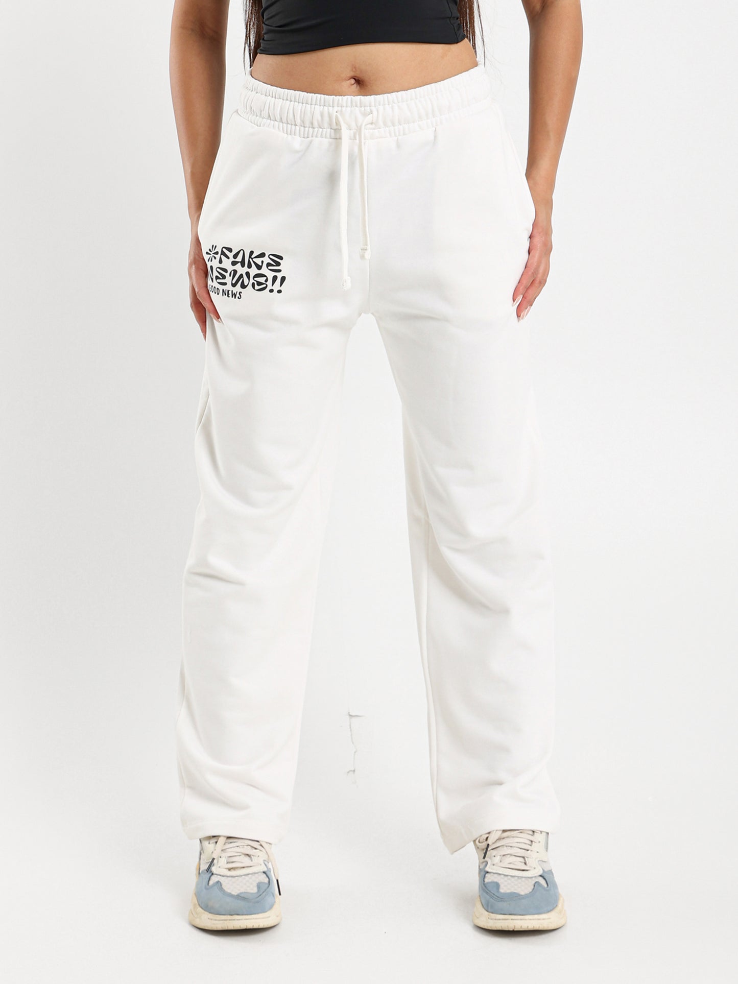 Printed Wide Leg Sweatpants