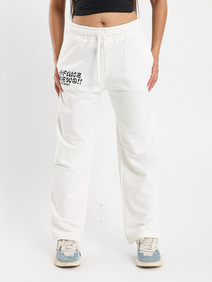 Printed Wide Leg Sweatpants