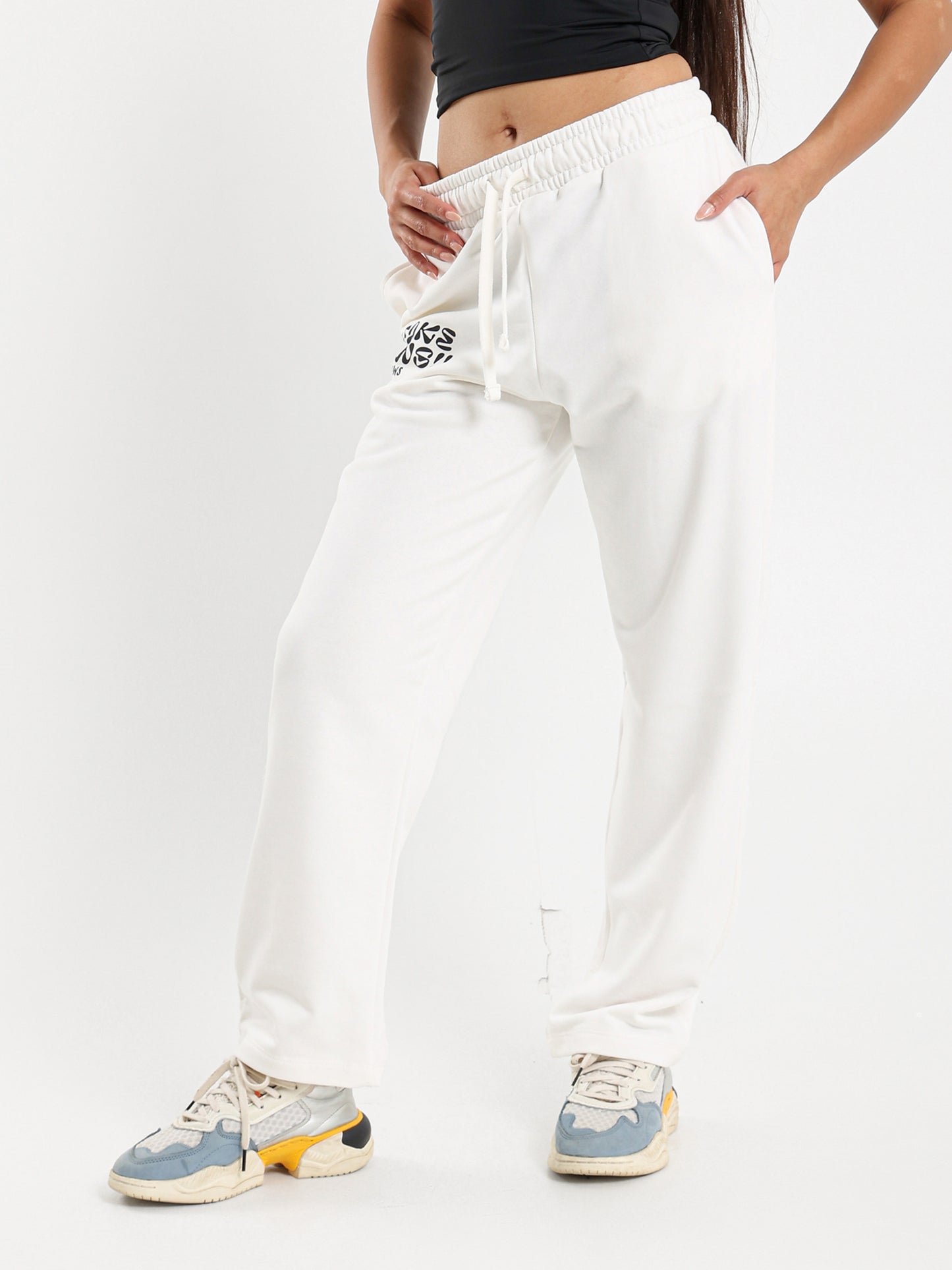 Printed Wide Leg Sweatpants