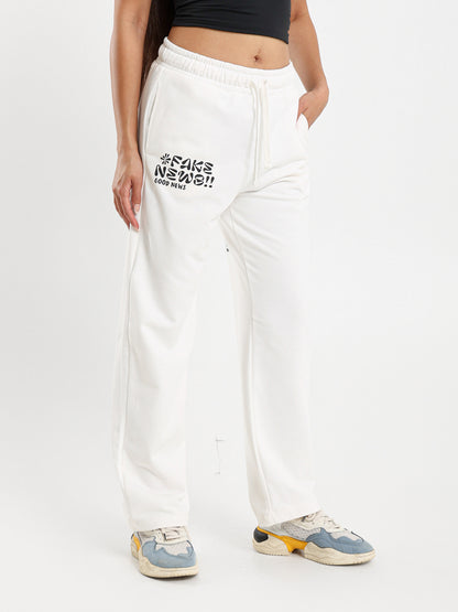 Printed Wide Leg Sweatpants