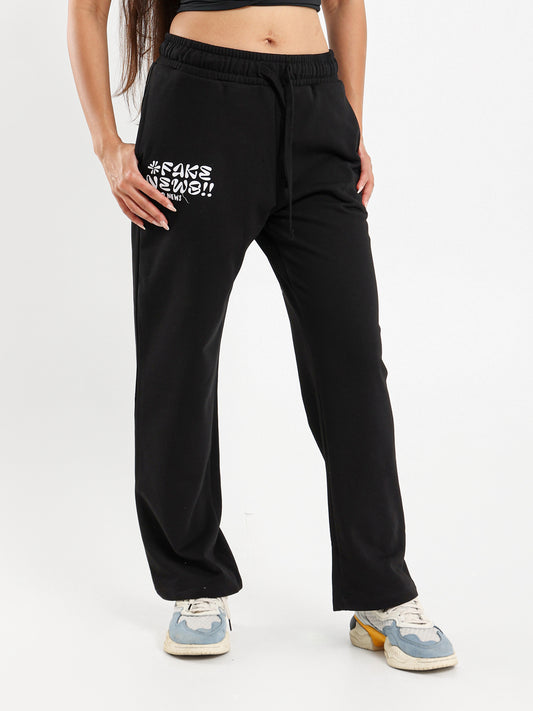 Printed Wide Leg Sweatpants