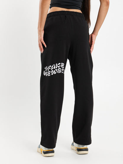 Printed Wide Leg Sweatpants