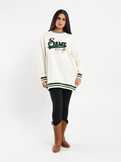 Oversized Varsity Sweatshirt