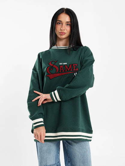 Oversized Varsity Sweatshirt