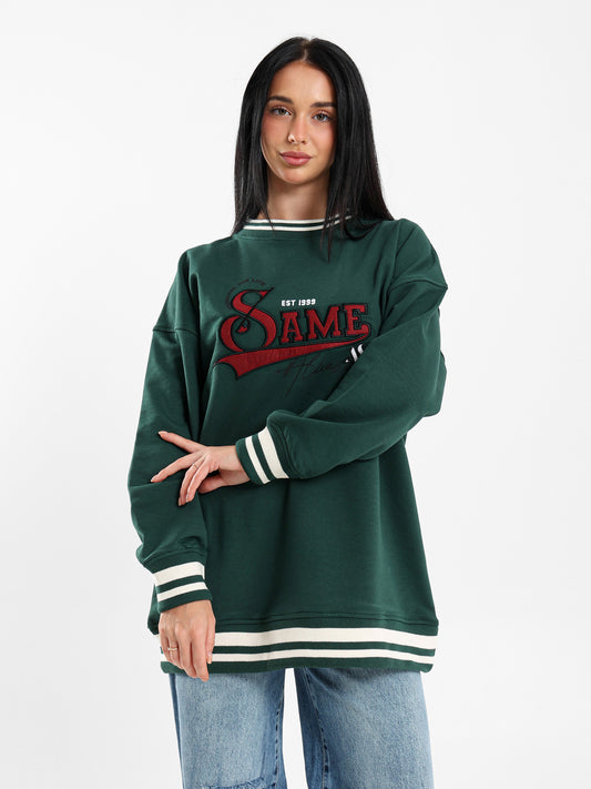 Oversized Varsity Sweatshirt