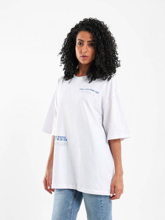 Sea Printed Oversized T-Shirt