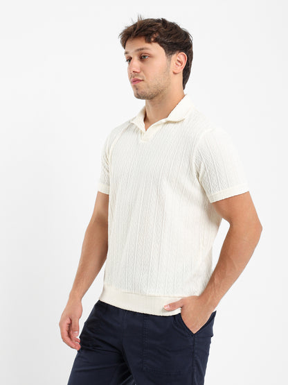 Textured Polo Shirt