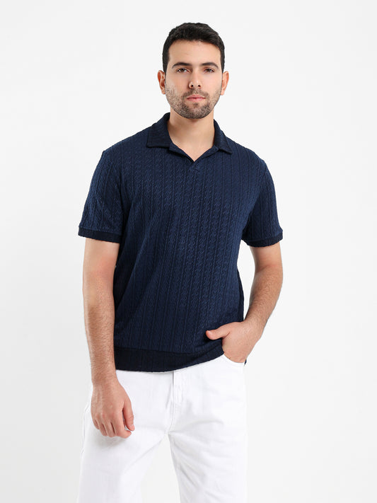 Textured Polo Shirt