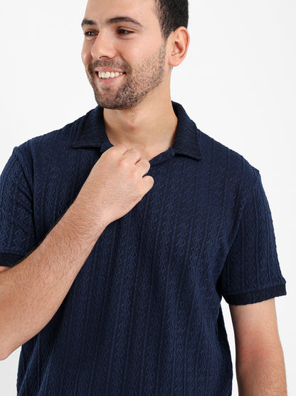 Textured Polo Shirt
