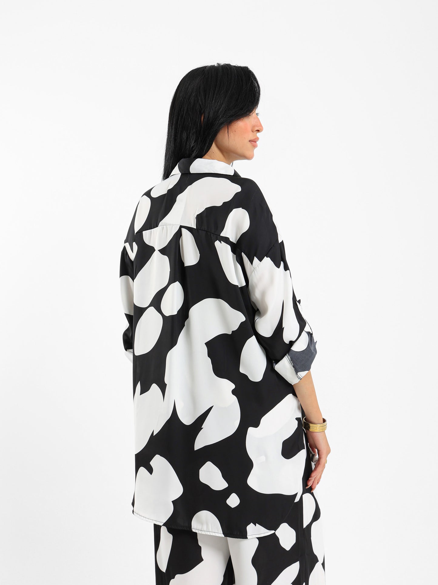 Printed Satin Shirt