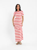 Striped Long Length Dress