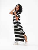 Striped Long Length Dress