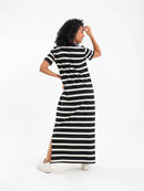 Striped Long Length Dress