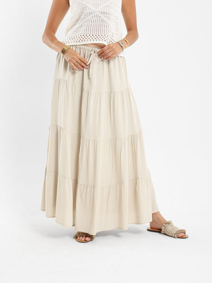 Long Tiered Skirt