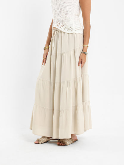 Long Tiered Skirt