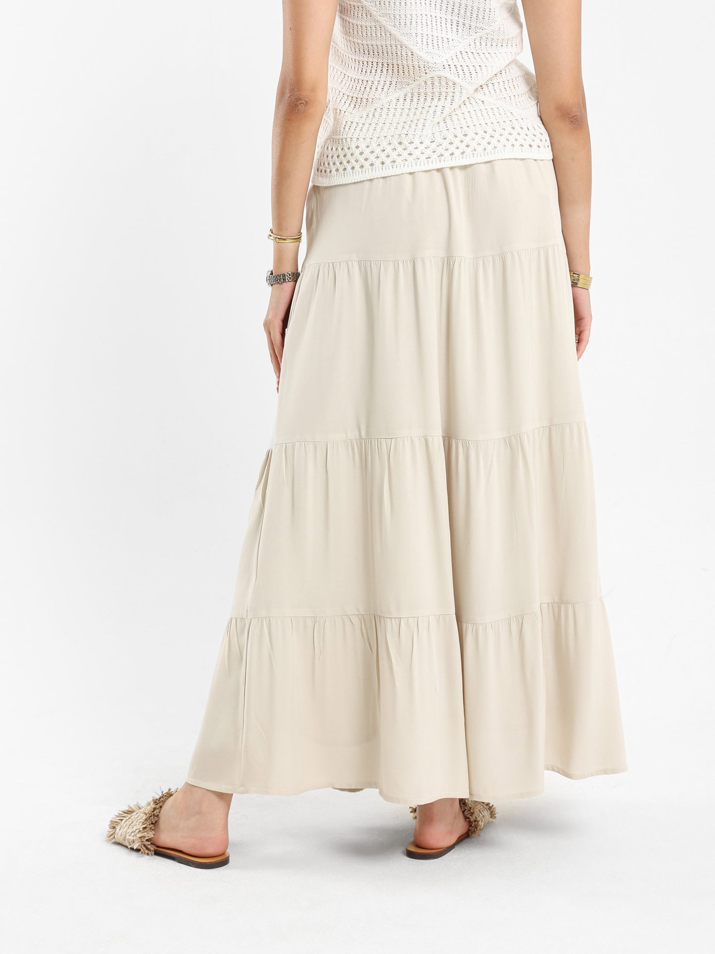 Long Tiered Skirt