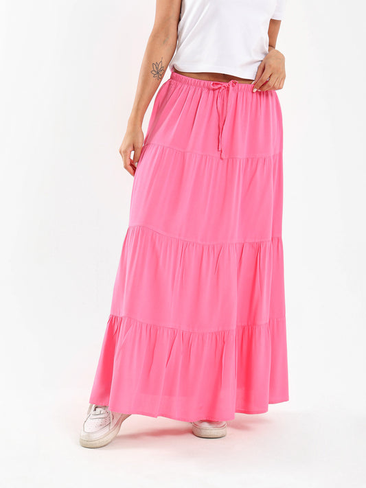 Long Tiered Skirt