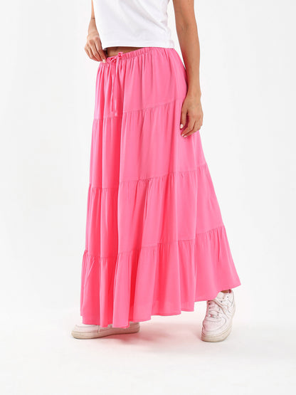 Long Tiered Skirt