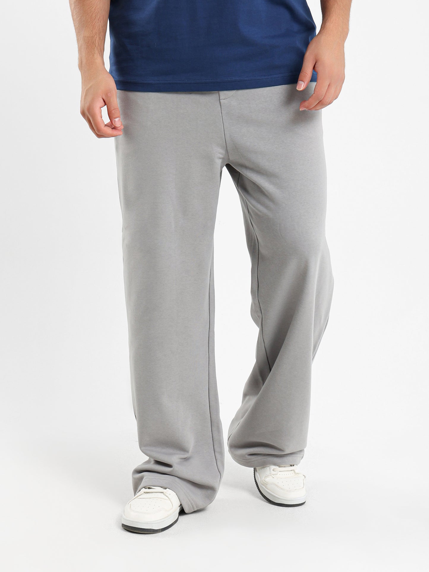 Loose Fit Sweatpants with Elastic Waistband