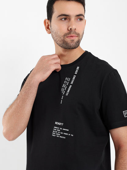 Round Neck Half Sleeves T-Shirt