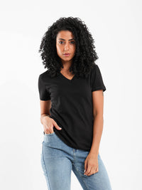 Fitted V-Neck T-Shirt