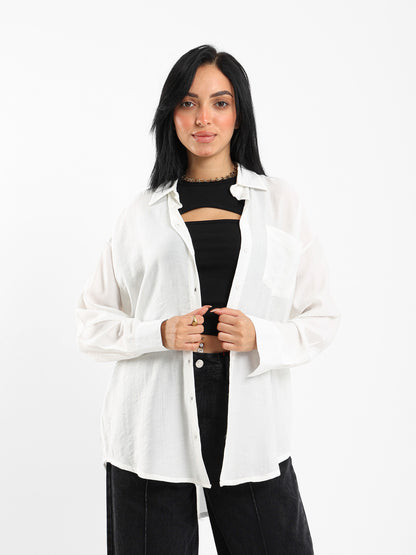 Textured Long Sleeve Shirt