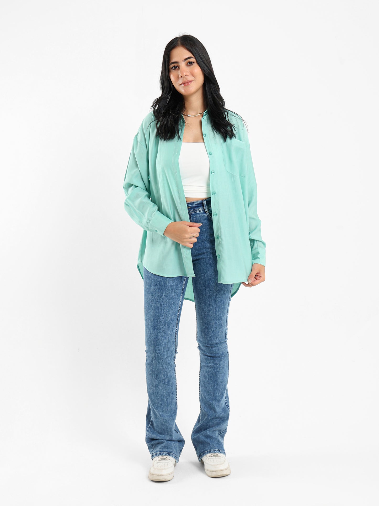 Textured Long Sleeve Shirt