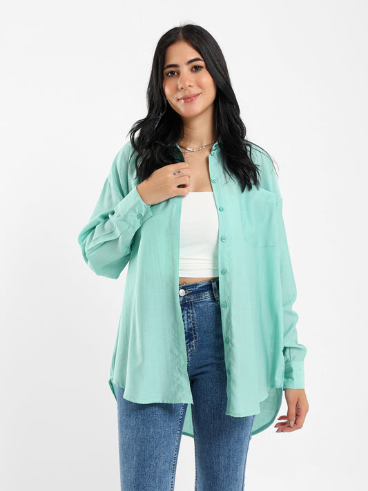 Textured Long Sleeve Shirt