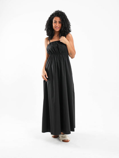 Bust Gathering Long Dress