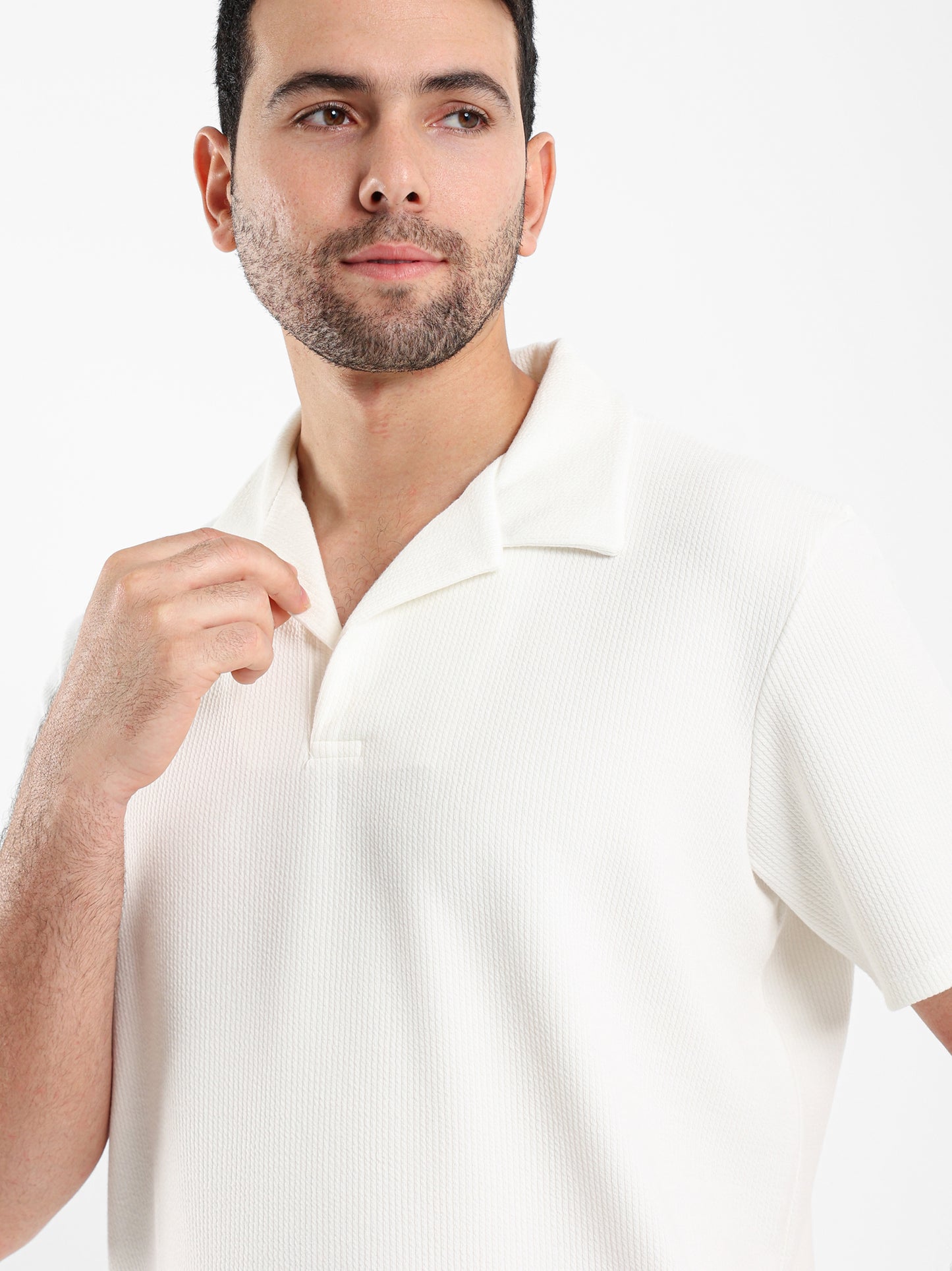 Ribbed Polo Shirt