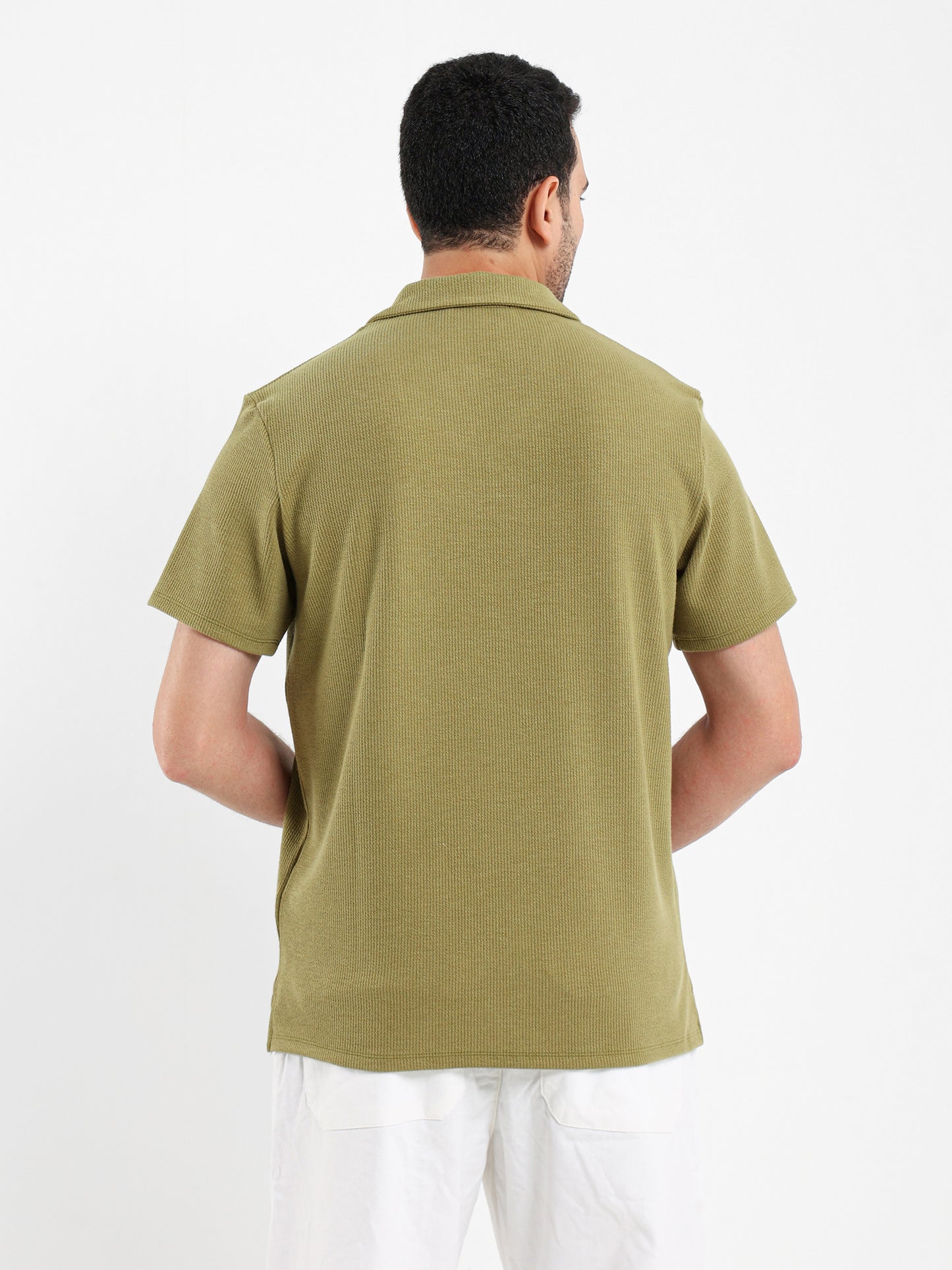 Ribbed Polo Shirt