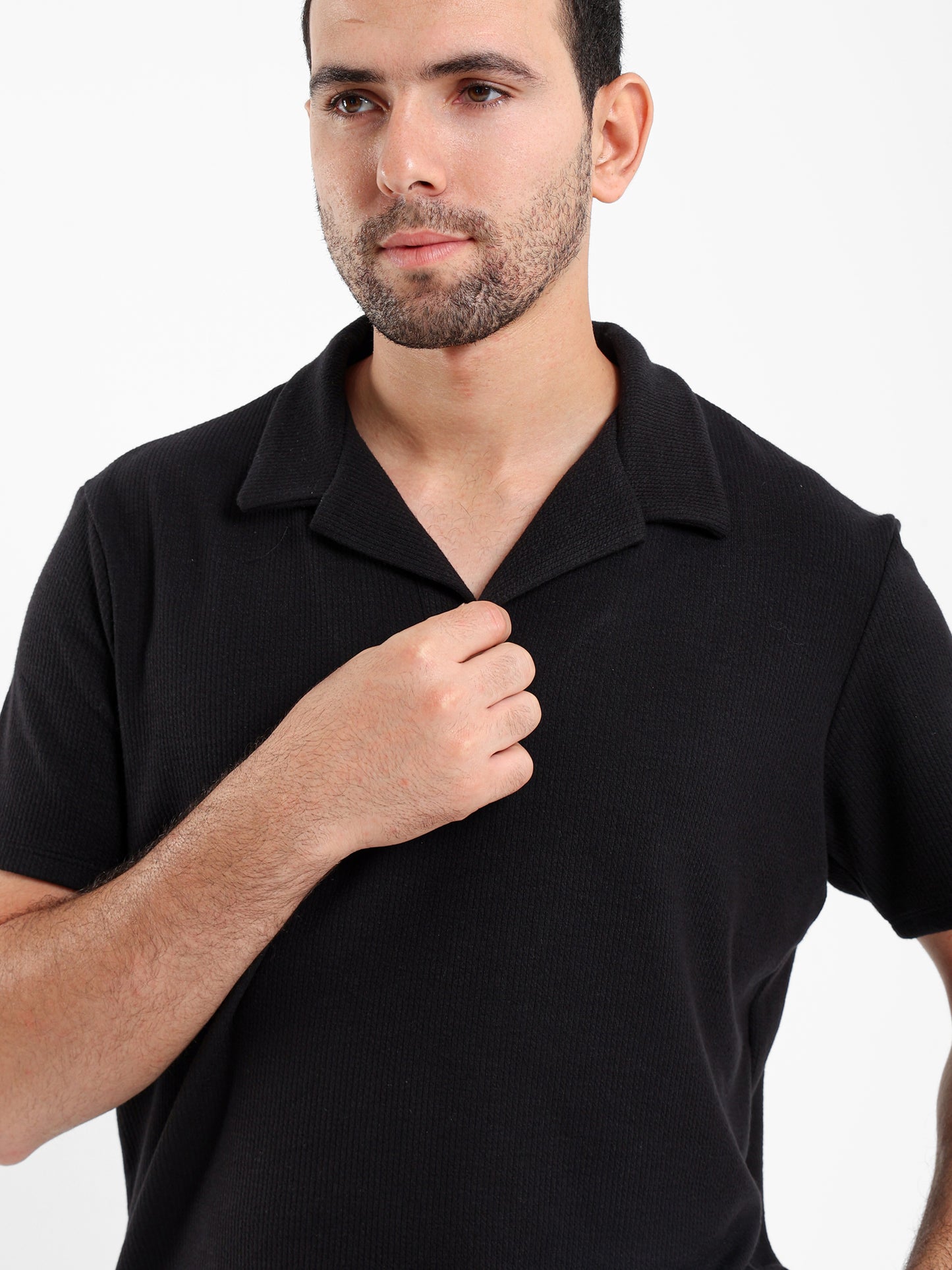 Ribbed Polo Shirt