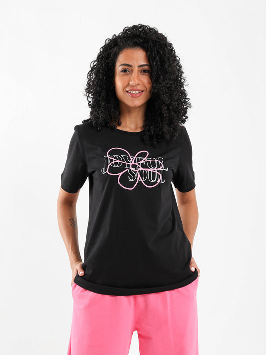 Joyful Soul Front Printed T-Shirt