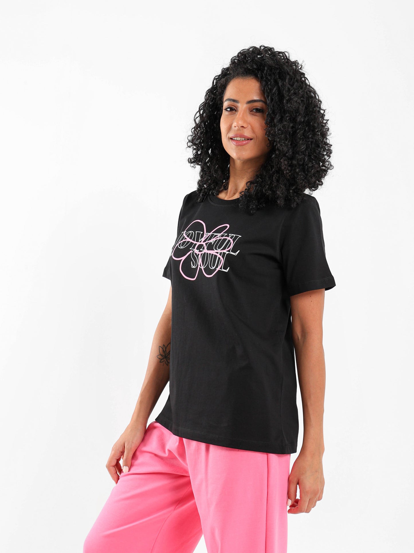 Joyful Soul Front Printed T-Shirt