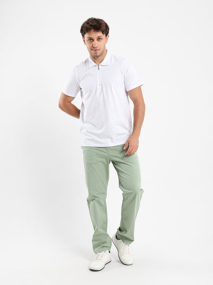 Polo Shirt with Zipper