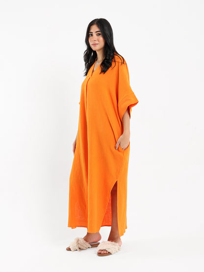 Side Slit Kaftan Dress