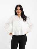 قميص بأكمام برباط