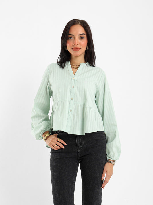 Drawstring Sleeve Shirt