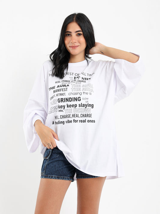 Long Bell Sleeves Oversized Tee