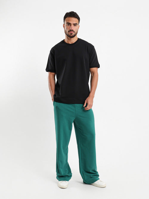Relaxed Elastic Waist Pants