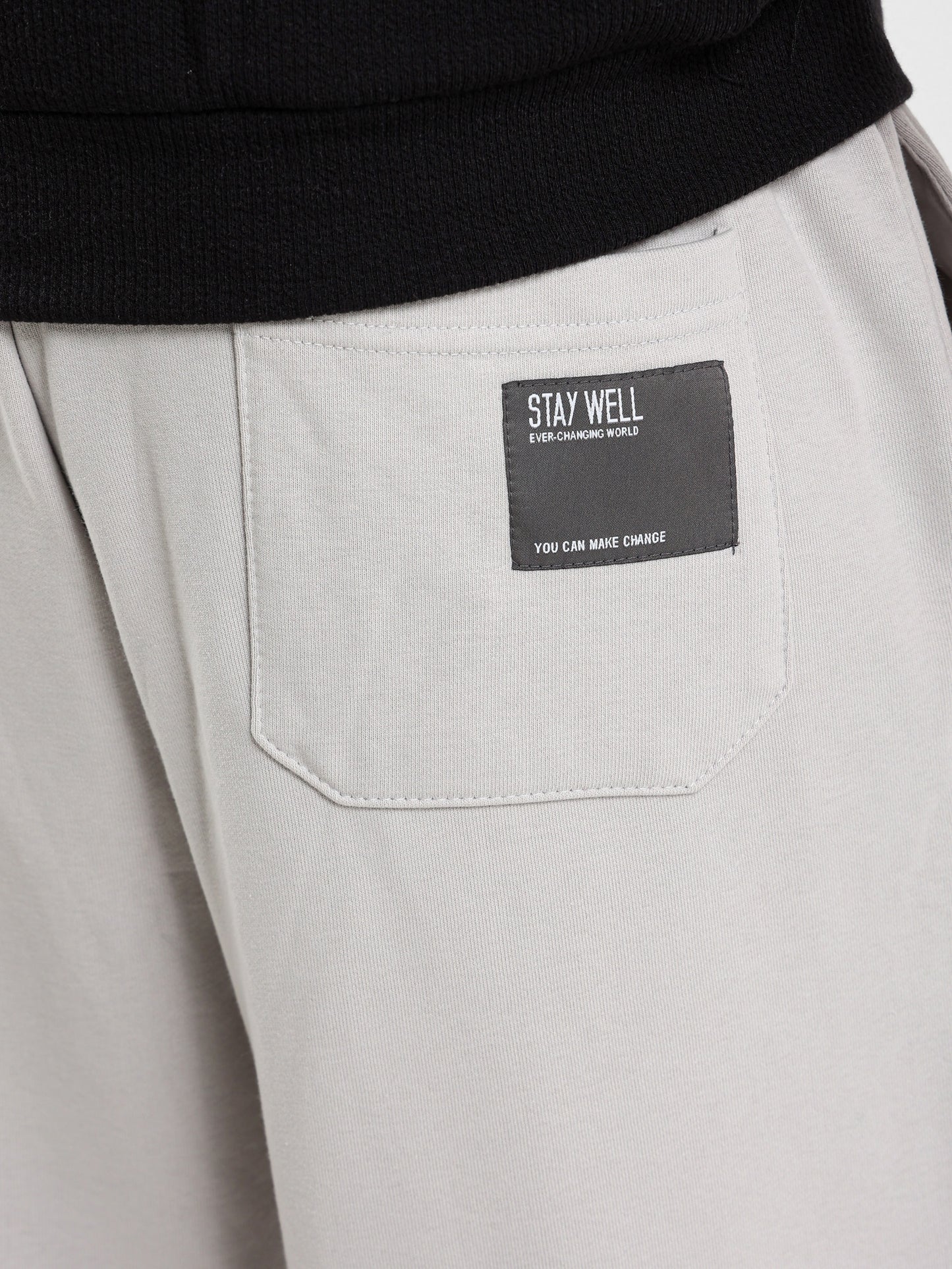 Relaxed Elastic Waist Pants