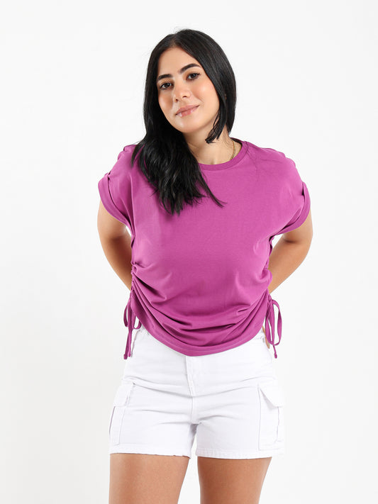 Side Drawstring Top