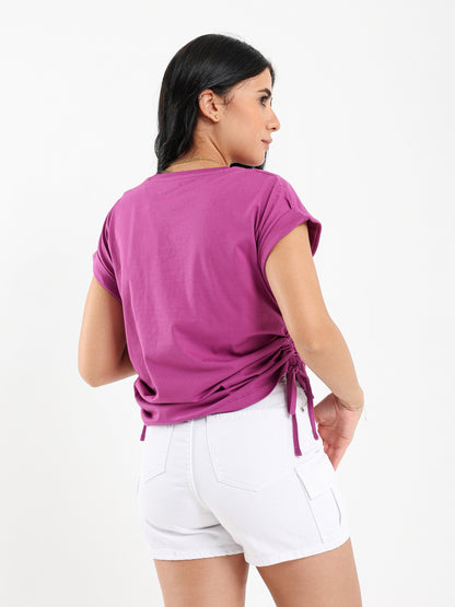 Side Drawstring Top