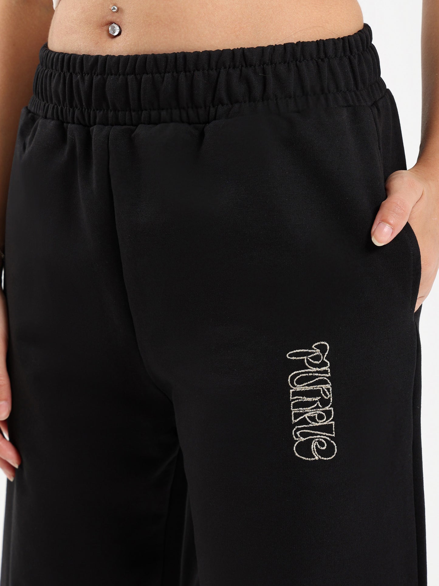 Jogger Pants with Embroidery