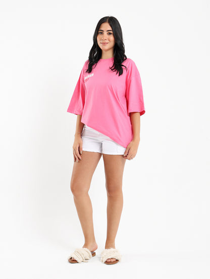 Oversized Coast Print Tee