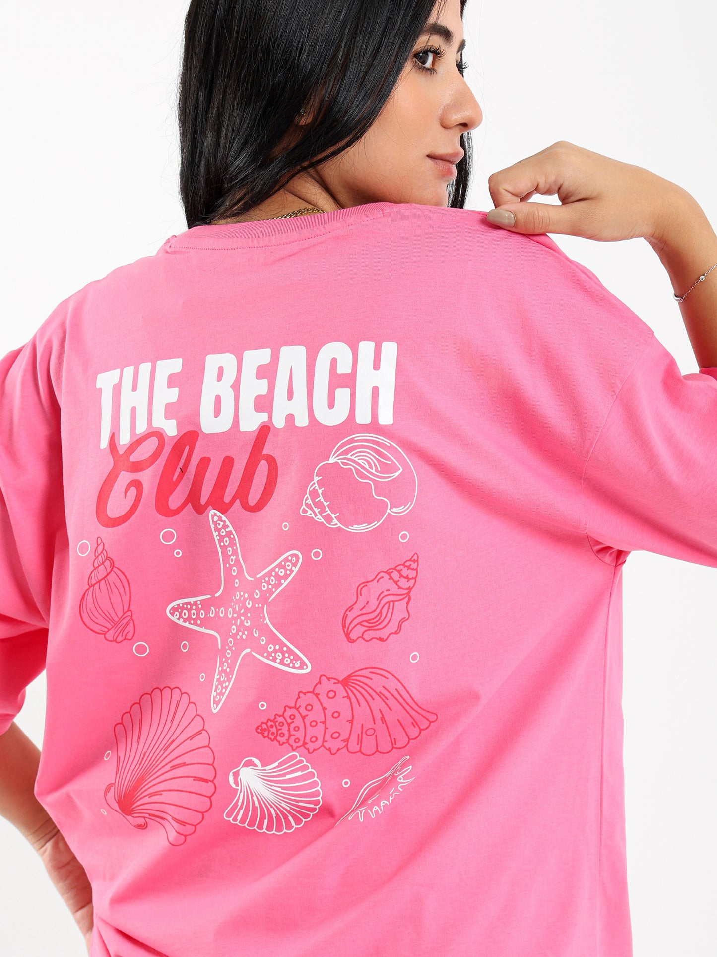 Oversized Coast Print Tee